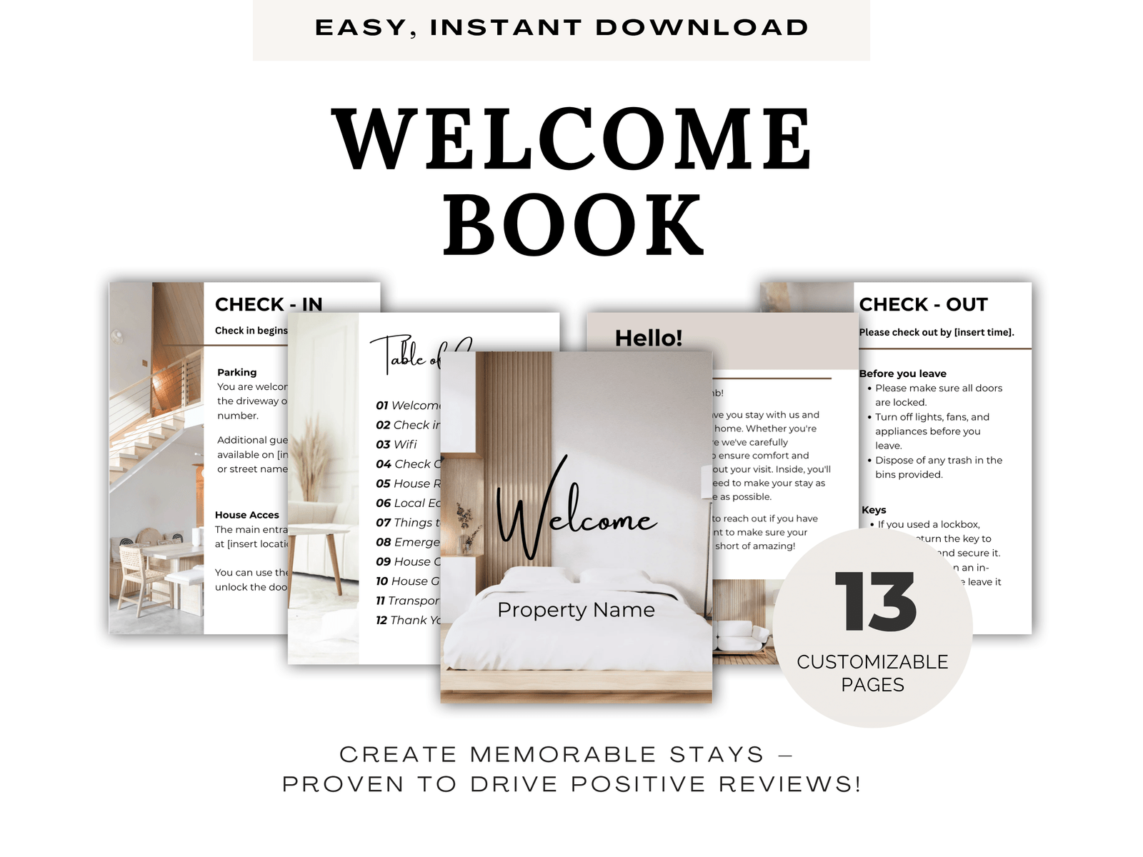 Welcome Book Template for Hosts – Enhance Guest Experience